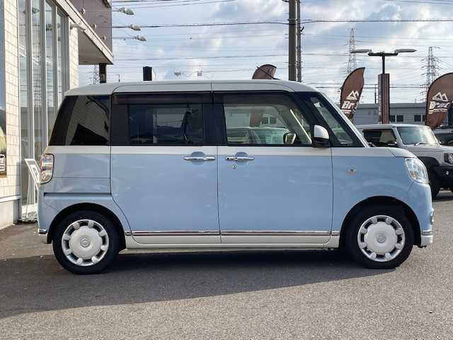 ダイハツ ムーヴ キャンバス X メイクアップ SA Ⅱ 愛知県 2016(平28)年 7.8万km パールホワイトⅢ/シルキーブルーパール 2トーン 衝突軽減ブレーキ/社外ナビ・ワンセグTV/バックカメラ/ドライブレコーダー/アイドリングストップ/横滑り防止装置/オートライト/フォグランプ/プッシュスタート/スマートキー