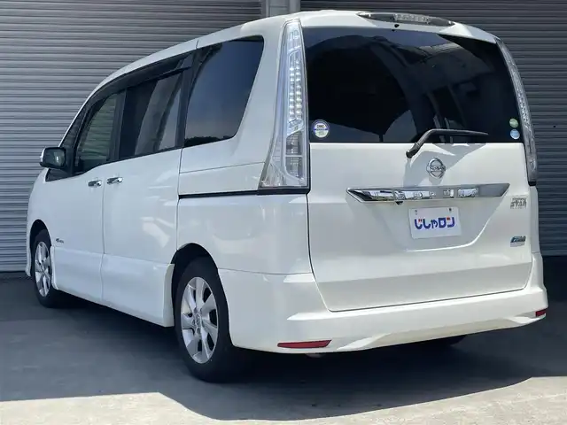 日産 セレナ ハイウェイS G Sハイブリッド 茨城県 2013(平25)年 8.8万km ブリリアントホワイトパール (株)IDOMが運営する【じしゃロン水戸店】の自社ローン専用車両になりますこちらは現金またはオートローンご利用時の価格です。自社ローンご希望の方は別途その旨お申付け下さい/純正SDナビ/-CD DVD フルセグTV　BT-/バックカメラ/両側パワースライドドア/ETC/HIDヘッドランプ/クルーズコントロール