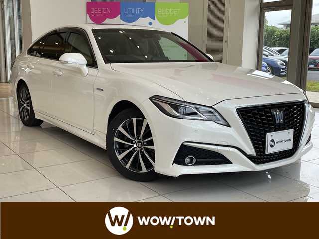 トヨタ クラウン ハイブリッド S Cパッケージ 宮城県 2019(平31)年 5.6万km ホワイトパールクリスタルシャイン セーフティセンス/純正メーカーナビ/ CD/DVD/BT/フルセグ/USB/バックカメラ/サンルーフ/シートヒーター/レーダークルーズコントロール/レーンキープアシスト/パドルシフト/パワーシート/純正17インチアルミホイール/コーナーセンサー/オートブレーキホールド/ETC/スマートキー/禁煙車