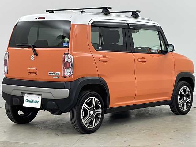 スズキ ハスラー X 道央・札幌 2014(平26)年 2.3万km パッションオレンジマイカ/スペリアホワイト ・4WD/・ワンオーナー/・純正ナビ＆TV&USB&Ipod&FM&AM/・バックカメラ/・衝突軽減ブレーキ/・シートヒーター/・グリップコントロール/・ダウンヒルアシストコントロール/・ルーフレール/・ステアリングスイッチ/・スマートキー/・スペアキー/・アイドリングストップ/・横滑り防止装置