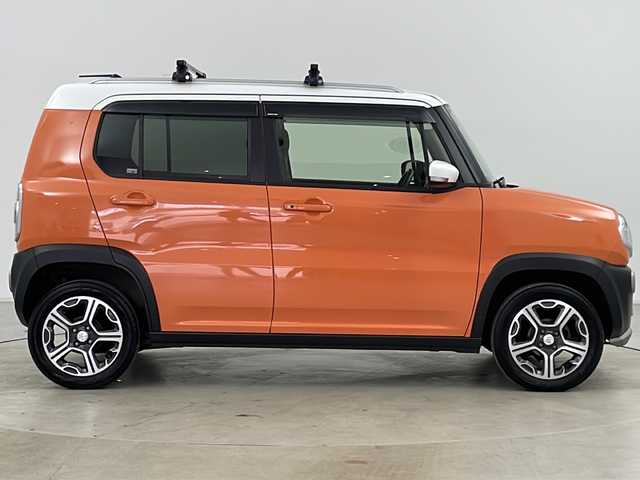 スズキ ハスラー X 道央・札幌 2014(平26)年 2.3万km パッションオレンジマイカ/スペリアホワイト ・4WD/・ワンオーナー/・純正ナビ＆TV&USB&Ipod&FM&AM/・バックカメラ/・衝突軽減ブレーキ/・シートヒーター/・グリップコントロール/・ダウンヒルアシストコントロール/・ルーフレール/・ステアリングスイッチ/・スマートキー/・スペアキー/・アイドリングストップ/・横滑り防止装置