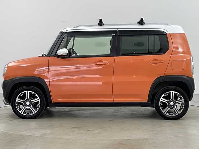 スズキ ハスラー X 道央・札幌 2014(平26)年 2.3万km パッションオレンジマイカ/スペリアホワイト ・4WD/・ワンオーナー/・純正ナビ＆TV&USB&Ipod&FM&AM/・バックカメラ/・衝突軽減ブレーキ/・シートヒーター/・グリップコントロール/・ダウンヒルアシストコントロール/・ルーフレール/・ステアリングスイッチ/・スマートキー/・スペアキー/・アイドリングストップ/・横滑り防止装置