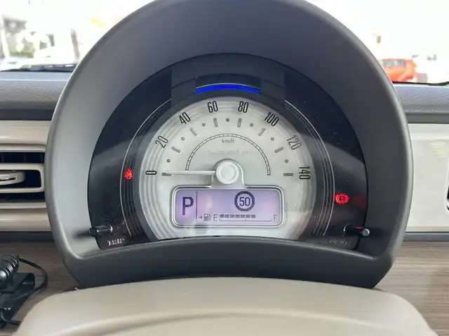 スズキ ラパン S 奈良県 2020(令2)年 5.9万km フォーンベージュM ワンオーナー/社外ナビ/Dインナーミラ―/シートヒータ/ETC/オートライト（LED）/バックカメラ/Bluetooth/スマートキー/スペアキー/レーンキープアシスト/横滑り防止/TV/保証書/取扱説明書
