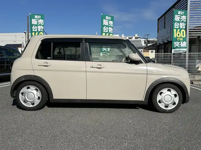 スズキ ラパン S 奈良県 2020(令2)年 5.9万km フォーンベージュM ワンオーナー/社外ナビ/Dインナーミラ―/シートヒータ/ETC/オートライト（LED）/バックカメラ/Bluetooth/スマートキー/スペアキー/レーンキープアシスト/横滑り防止/TV/保証書/取扱説明書