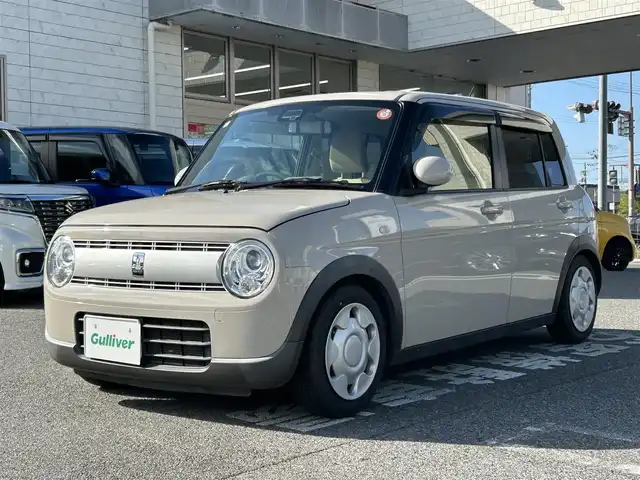 スズキ ラパン S 奈良県 2020(令2)年 5.9万km フォーンベージュM ワンオーナー/社外ナビ/Dインナーミラ―/シートヒータ/ETC/オートライト（LED）/バックカメラ/Bluetooth/スマートキー/スペアキー/レーンキープアシスト/横滑り防止/TV/保証書/取扱説明書