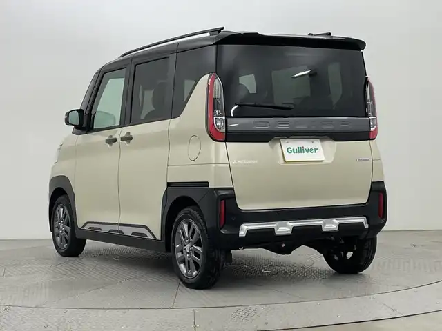 三菱 デリカミニ T プレミアム 新潟県 2025(令7)年 0.1千km ナチュラルアイボリーメタリック 【DNクレーム無効】/【登録済未使用車】/純正9型ディスプレイオーディオ/　ＢＴ＆ＨＤＭＩ/アラウンドビューモニター/デジタルインナーミラー/両側パワースライドドア/マイパイロット/純正１５アルミ/パドルシフト/スマートキー/スペアキー/ＬＥＤ/サイドデカール/保証書＆整備手帳＆取説