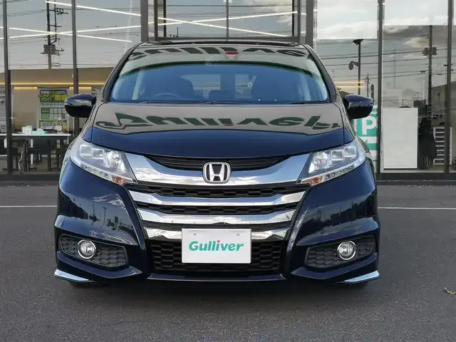ホンダ オデッセイ アブソルート 茨城県 2014(平26)年 7.6万km プレミアムヴィーナスブラックP 純正ナビ/【AM・FM・DISC・USB・iPod・BT・TV・HDMI】/Bカメラ/ETC/前方ドラレコ/両側パワスラ/アイドリングストップ/パドルシフト/クルコン/ステリモ/オートライト/Fフォグ/LEDライト/純正フロアマット/純正アルミホイール