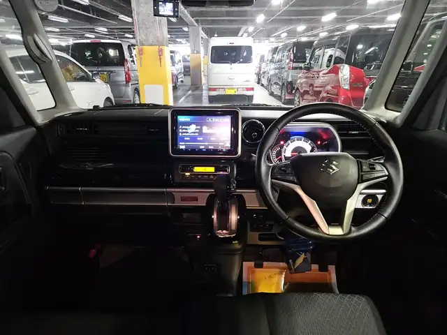 スズキ スペーシア カスタム HYBRID XS 長崎県 2021(令3)年 2.9万km ブリスクブルーM ケンウッドナビ/フルセグTV/両側パワースライドドア/バックカメラ/前後ドライブレコーダー/アダプティブクルーズコントロール/リアパーキングセンサー/セーフティサポート/・衝突被害軽減ブレーキ/・後退時ブレーキサポート/・車線逸脱警報/・前後誤発進抑制機能/・ハイビームアシスト/LEDヘッドランプ/革巻きステアリング/ステアリングスイッチ/ハーフレザーシート/運転席シートヒーター/純正15インチアルミホイール/スマートキー/プッシュエンジンスタート/禁煙車