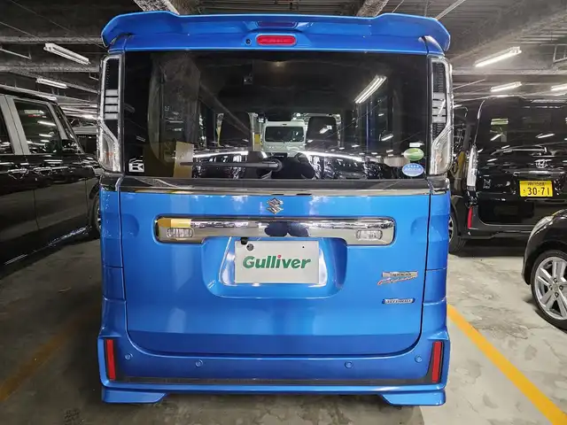 スズキ スペーシア カスタム HYBRID XS 長崎県 2021(令3)年 2.9万km ブリスクブルーM ケンウッドナビ/フルセグTV/両側パワースライドドア/バックカメラ/前後ドライブレコーダー/アダプティブクルーズコントロール/リアパーキングセンサー/セーフティサポート/・衝突被害軽減ブレーキ/・後退時ブレーキサポート/・車線逸脱警報/・前後誤発進抑制機能/・ハイビームアシスト/LEDヘッドランプ/革巻きステアリング/ステアリングスイッチ/ハーフレザーシート/運転席シートヒーター/純正15インチアルミホイール/スマートキー/プッシュエンジンスタート/禁煙車