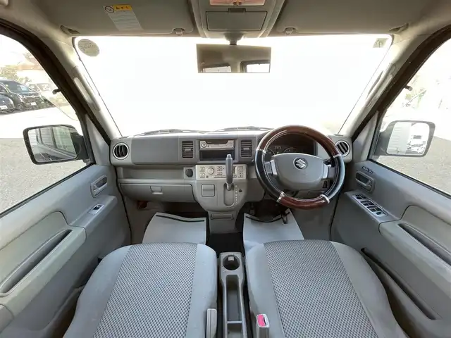 スズキ エブリィ ワゴン PZターボ 山形県 2011(平23)年 9.9万km ブルーイッシュブラックパール3 ４ＷＤターボ/左側パワースライドドア/ダブルエアバッグ/キーレスエントリー/盗難警報装置/パワーウィンドゥ/ＡＢＳ/シートヒーター