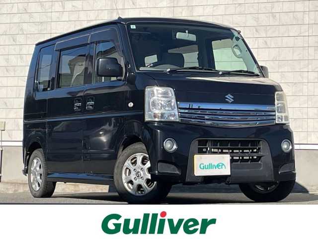 スズキ エブリィ ワゴン PZターボ 山形県 2011(平23)年 9.9万km ブルーイッシュブラックパール3 ４ＷＤターボ/左側パワースライドドア/ダブルエアバッグ/キーレスエントリー/盗難警報装置/パワーウィンドゥ/ＡＢＳ/シートヒーター