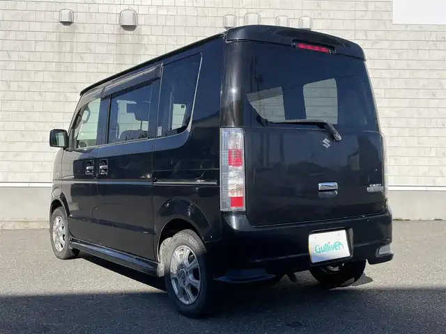 スズキ エブリィ ワゴン PZターボ 山形県 2011(平23)年 9.9万km ブルーイッシュブラックパール3 ４ＷＤターボ/左側パワースライドドア/ダブルエアバッグ/キーレスエントリー/盗難警報装置/パワーウィンドゥ/ＡＢＳ/シートヒーター