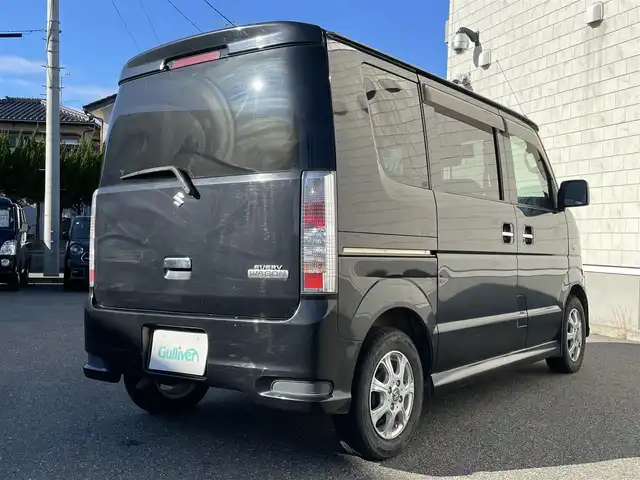 スズキ エブリィ ワゴン PZターボ 山形県 2011(平23)年 9.9万km ブルーイッシュブラックパール3 ４ＷＤターボ/左側パワースライドドア/ダブルエアバッグ/キーレスエントリー/盗難警報装置/パワーウィンドゥ/ＡＢＳ/シートヒーター