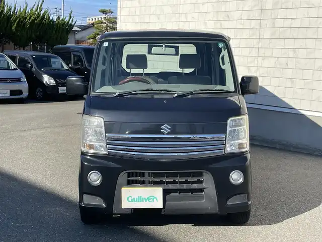 スズキ エブリィ ワゴン PZターボ 山形県 2011(平23)年 9.9万km ブルーイッシュブラックパール3 ４ＷＤターボ/左側パワースライドドア/ダブルエアバッグ/キーレスエントリー/盗難警報装置/パワーウィンドゥ/ＡＢＳ/シートヒーター