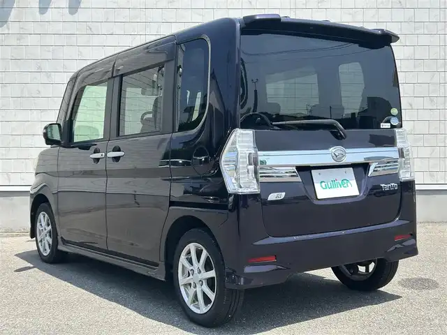 ダイハツ タント カスタム X スマートセレ SA 山形県 2014(平26)年 4.3万km ナイトシャドーパープルクリスタルM 社外SDナビ/フルセグTV/FM/AM/DVD/SD/iPod/Bluetooth/両側パワースライドドア/プッシュスタート/アイドリングストップ/衝突被害軽減ブレーキ/横滑り防止装置/盗難防止装置/純正14インチAW/電動格納ミラー/AUTOライト/LEDライト/フォグランプ/純正バイザー/純正マット/ETC/ダブルエアバックサイド/保証書/取扱説明書