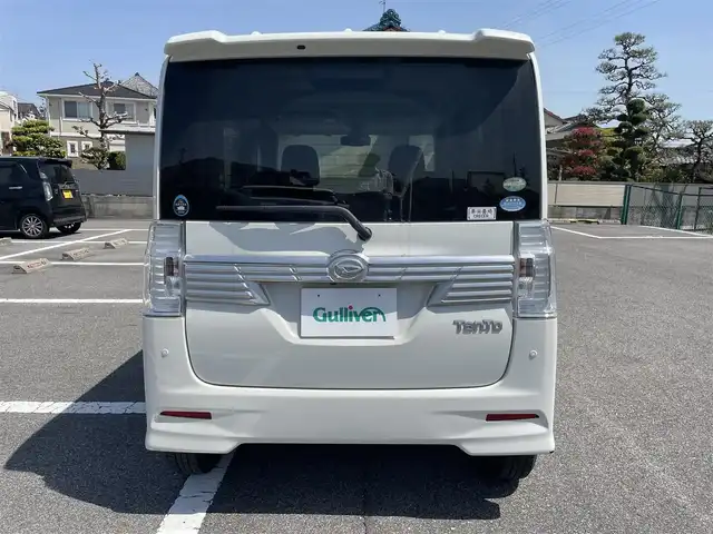 ダイハツ タント カスタム X SAⅡ 沖縄県 2016(平28)年 9.2万km パールホワイトⅢ 社外SＤナビゲーション/【フルセグＴＶ/Bluetooth/CD】/バックカメラ/パワースライドドア【助手席側】/スマートアシスト２/プッシュスタート/ETC/保証書/スペアキー１本