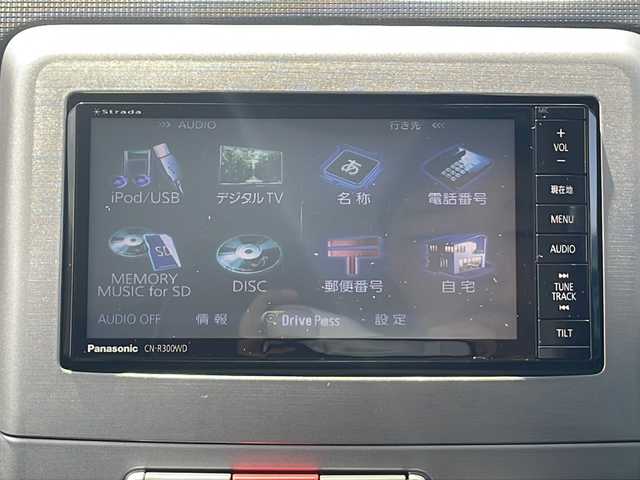 ダイハツ ムーヴ コンテ カスタム Xリミテッド 静岡県 2010(平22)年 6万km パールホワイトⅢ 社外ナビ（CN-R300WD）/CD/DVD再生可能/フルセグTV/アンダースポイラー/リヤスポイラー/HIDヘッドライト/本革ステアリング/純正アルミホイール/ウィンカーミラー/スマートキー/保証書/スペアキーあり