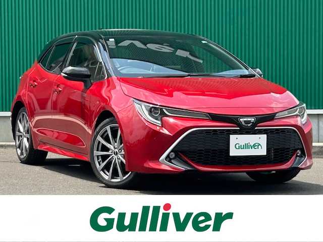 トヨタ カローラ スポーツ G Z 宮城県 2020(令2)年 8万km アティチュードブラックマイカ/ダークブルーマイカメタリック 2トーン 9インチディスプレイオーディオ/6スピーカー/＝＝＝/セーフティセンス/・プリクラッシュセーフティ/・レーンディパーチャーアラート/・ブレーキ制御付クルーズコントロール/・オートマチックハイビーム/・ロードサインアシスト/クリアランスソナー/バックソナー/バックカメラ/ビルトインETC/ハーフレザーシート/シートヒーター/革巻きステアリング/ステアリングスイッチ/電動パーキングブレーキ/ブレーキホールド/LEDヘッドライト/フォグランプ/オートライト/スマートキー＆プッシュスタート/電動格納ミラー/社外18インチAW/フロアマット/ドアバイザー/トノカバー/W/サイド/カーテンエアバッグ