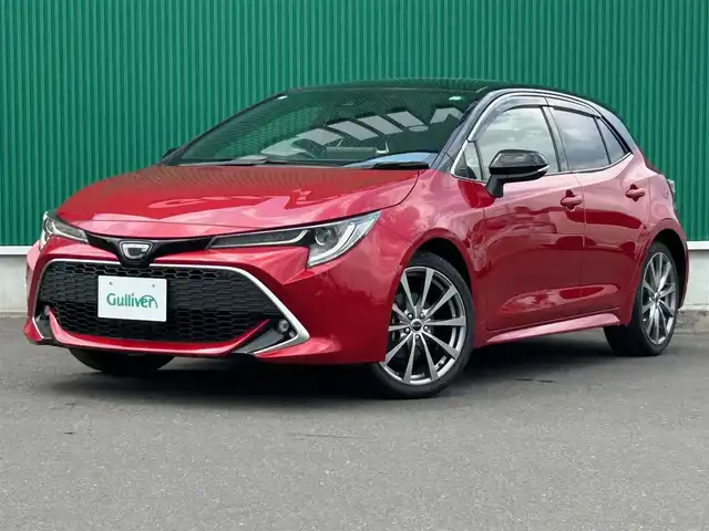 トヨタ カローラ スポーツ G Z 宮城県 2020(令2)年 8万km アティチュードブラックマイカ/ダークブルーマイカメタリック 2トーン 9インチディスプレイオーディオ/6スピーカー/＝＝＝/セーフティセンス/・プリクラッシュセーフティ/・レーンディパーチャーアラート/・ブレーキ制御付クルーズコントロール/・オートマチックハイビーム/・ロードサインアシスト/クリアランスソナー/バックソナー/バックカメラ/ビルトインETC/ハーフレザーシート/シートヒーター/革巻きステアリング/ステアリングスイッチ/電動パーキングブレーキ/ブレーキホールド/LEDヘッドライト/フォグランプ/オートライト/スマートキー＆プッシュスタート/電動格納ミラー/社外18インチAW/フロアマット/ドアバイザー/トノカバー/W/サイド/カーテンエアバッグ