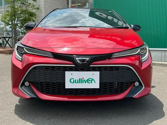 トヨタ カローラ スポーツ G Z 宮城県 2020(令2)年 8万km アティチュードブラックマイカ/ダークブルーマイカメタリック 2トーン 9インチディスプレイオーディオ/6スピーカー/＝＝＝/セーフティセンス/・プリクラッシュセーフティ/・レーンディパーチャーアラート/・ブレーキ制御付クルーズコントロール/・オートマチックハイビーム/・ロードサインアシスト/クリアランスソナー/バックソナー/バックカメラ/ビルトインETC/ハーフレザーシート/シートヒーター/革巻きステアリング/ステアリングスイッチ/電動パーキングブレーキ/ブレーキホールド/LEDヘッドライト/フォグランプ/オートライト/スマートキー＆プッシュスタート/電動格納ミラー/社外18インチAW/フロアマット/ドアバイザー/トノカバー/W/サイド/カーテンエアバッグ