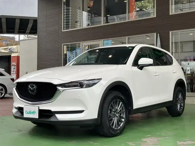 マツダ ＣＸ－５ 20S 神奈川県 2019(令1)年 5.2万km スノーフレイクホワイトパールマイカ 保証書/取扱説明書/純正SDナビ・フルセグTV/CD・DVDビデオ/全方位カメラ/ドライブセレクション/アドバンストスマートシティブレー/LEDヘッドライト/社外ドライブレコーダー/ETC
