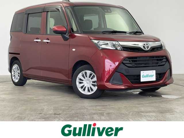 トヨタ タンク X S 群馬県 2020(令2)年 2万km ファイアークォーツレッドM プリクラッシュセーフティ　純正７インチナビ　バックカメラ　片側パワースライドドア　オートライト　オートハイビーム　車線逸脱防止警報　ステアリングリモコン　ビルトインＥＴＣ　スマートキー　禁煙車