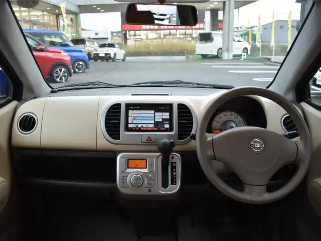 日産 モコ E 福岡県 2010(平22)年 10.5万km モココラール ワンオーナー/純正ナビ(MP309-A)/ワンセグTV/オートライト/純正ドアバイザー/電動格納ミラー