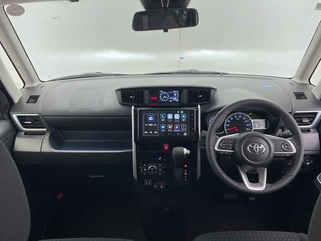 トヨタ ルーミー カスタムG－T 千葉県 2025(令7)年 0.1千km ブラックマイカメタリック/パールホワイト2トーン スマートアシスト/衝突回避支援ブレーキ機能/衝突警報機能/車線逸脱警報機能/誤発進抑制制御機能/先行車発進お知らせ機能/前後コーナーセンサー/標識認識機能(進入禁止)/アダプティブドライビングビーム/全車速追従機能付アダプティブクルーズコントロール/前後ソナー/純正ディスプレイオーディオ/　Bluetooth/AppleCarplay/AndroidAuto/AM/FM/フルセグTV/バックカメラ/両側パワースライドドア/純正15インチAW/純正フロアマット/オートライト/LEDヘッドライト/フォグランプ/電子パーキング/オートブレーキホールド/後席ロールサンシェイド/プッシュスタート/スマートキー