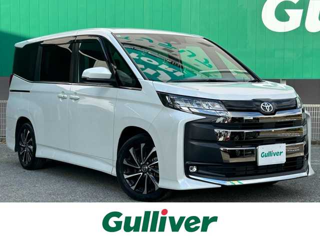 トヨタ ノア S－Z 千葉県 2024(令6)年 1.4万km ホワイトパールクリスタルシャイン トヨタセーフティセンス/純正10.5インチナビ（CD/DVD/TV/BT/HDMI）/13.2インチフリップダウンモニター/デジタルインナーミラー/ビルトインETC2.0/ドラレコ前後/バックモニター/レーダークルーズコントロール/ヘッドアップディスプレイ/両側パワースライド/コーナーセンサー/オートハイビーム/シートヒーター/革巻きステアリング/純正17インチホイール/ワンオーナー