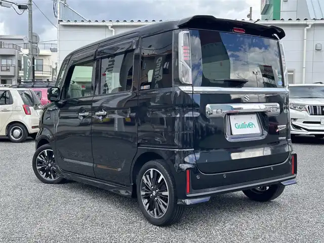 スズキ スペーシア カスタム HYBRID XS ターボ 兵庫県 2019(令1)年 9万km ブルーイッシュブラックパール3 ・ワンオーナー/・純正8インチメモリーナビ/・地デジ/DVD/BT/USB/・ステアリングリモコン/・全方位モニター/・両側パワースライドドア/・ビルトインETC/・ハーフレザーシート/・運転席シートヒーター/・ヘッドアップディスプレイ/・デュアルカメラブレーキサポート/・レーンキープアシスト/・リヤパーキングセンサー/・パドルシフト/・オートLEDヘッドランプ/・LEDフォグランプ/・純正15インチAW/・アイドリングストップ/・クルーズコントロール