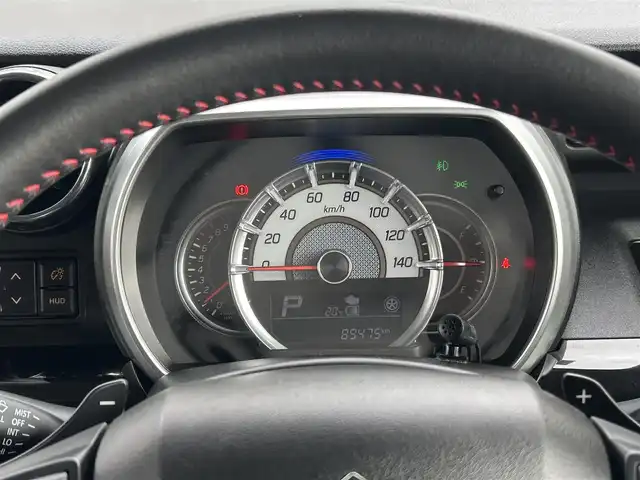 スズキ スペーシア カスタム HYBRID XS ターボ 兵庫県 2019(令1)年 9万km ブルーイッシュブラックパール3 ・ワンオーナー/・純正8インチメモリーナビ/・地デジ/DVD/BT/USB/・ステアリングリモコン/・全方位モニター/・両側パワースライドドア/・ビルトインETC/・ハーフレザーシート/・運転席シートヒーター/・ヘッドアップディスプレイ/・デュアルカメラブレーキサポート/・レーンキープアシスト/・リヤパーキングセンサー/・パドルシフト/・オートLEDヘッドランプ/・LEDフォグランプ/・純正15インチAW/・アイドリングストップ/・クルーズコントロール
