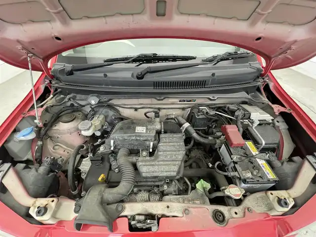 スズキ アルト S 滋賀県 2015(平27)年 7.5万km ピュアレッド 禁煙車/７インチKENWOODナビ/(ワンセグTV・Bluetooth・CD・DVD・USB・ipod・SD)/ETC/シートヒーター/衝突軽減機能/横滑り防止機能/ABS/ヘッドライトレベライザー/革調シートカバー/リモコンキー/スペアキー/エアコン/電動格納ミラー/パワーウィンドウ/社外フロアマット