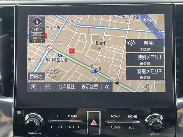 トヨタ アルファードハイブリット S タイプゴールド 道央・札幌 2020(令2)年 6.3万km ホワイトパールクリスタルシャイン ・４WD/・ワンオーナー/・衝突軽減ブレーキ/・サンルーフ/・モデリスタエアロ/・パーキングアシスト/・純正ナビ/　CD＆DVD＆BT＆TV/・バックカメラ/・全方位カメラ/・ブラインドスポットモニター/・パワーバックドア/・両側パワースライドドア/・フリップダウンモニター/・レーダークルーズコントロール/・コーナーセンサー/・レーンキープアシスト/・オートエアコン/・オートライト/・オートリトラミラー/・MT付きAT/・ビルトインETC/・JBLプレミアムサウンド/・三眼ライト/・プッシュスタート/・スマートキー/・クレンツェ20インチAW/・純正フロアマット/・ドアバイザー/・ウィンカーミラー/・フォグライト