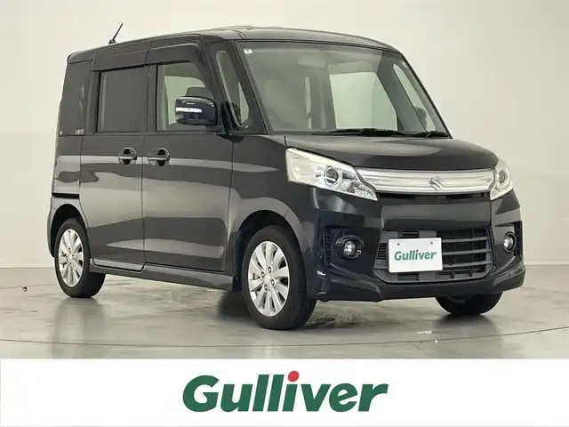 スズキ スペーシア カスタム XS 滋賀県 2014(平26)年 10.9万km ブルーイッシュブラックパール3 禁煙車/社外ナビ/（CD/AUX/ワンセグTV/FM/AM）/バックカメラ/片側パワースライドドア/ETC/プッシュスタート/スマートキー/HIDヘッドライト/純正14インチAW