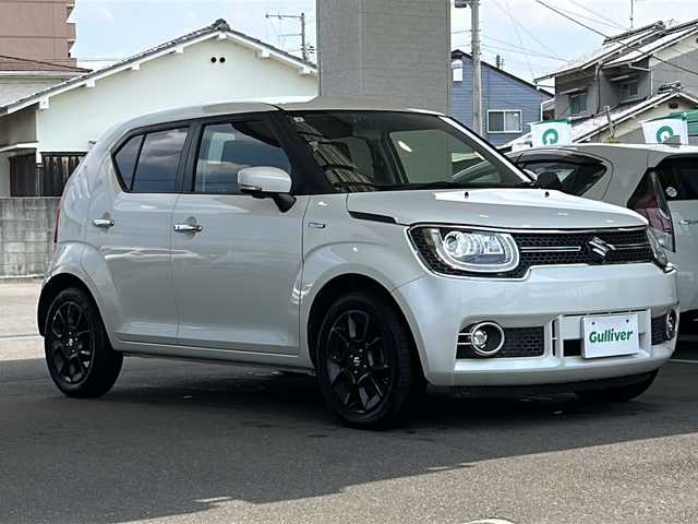 スズキ イグニス ハイブリッド MZ 愛媛県 2019(令1)年 3.3万km ピュアホワイトP ワンオーナー/純正ナビ/・フルセグ/BT/CD/DVD/全方位カメラ/ビルトインETC/衝突軽減ブレーキ/レーンキープ/ドライブレコーダー/社外レーダー/D席シートヒーター/クルーズコントロール/ステアリングスイッチ/パドルシフト/オートライト/フォグランプ/スマートキー/プッシュスタート