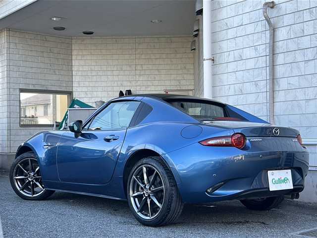 マツダ ロードスター ＲＦ VS 神奈川県 2019(令1)年 4万km エターナルブルーマイカ ワンオーナー/純正ナビ(USB/AUX/BT/フルセグTV)/バックカメラ/BOSEサウンドシステム/クルーズコントロール/パドルシフト/衝突被害軽減ブレーキ/レーンキープアシスト/横滑り防止装置/BSM/黒レザーシート/D/N席シートヒーター/ETC/オートライト/純正フロアマット/ステアリングスイッチ/スペアキー×1/保証書/取扱説明書