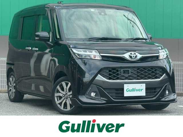 トヨタ タンク カスタムG－T 千葉県 2018(平30)年 5.1万km ブラックマイカメタリック 純正SDナビ/フリップダウンモニター/両側パワースライドドア/クルーズコントロール/ETC2.0/バックカメラ/フルセグTV/CD/DVD/BT/オートライト/LEDヘッドライト/LEDフォグライト/プリクラッシュセーフティ/横滑り防止装置/プッシュスタート/スマートキー/純正15インチAW