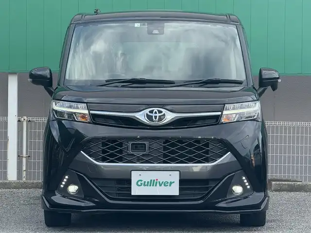 トヨタ タンク カスタムG－T 千葉県 2018(平30)年 5.1万km ブラックマイカメタリック 純正SDナビ/フリップダウンモニター/両側パワースライドドア/クルーズコントロール/ETC2.0/バックカメラ/フルセグTV/CD/DVD/BT/オートライト/LEDヘッドライト/LEDフォグライト/プリクラッシュセーフティ/横滑り防止装置/プッシュスタート/スマートキー/純正15インチAW