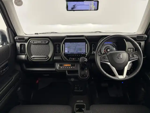 スズキ ハスラー タフワイルド 愛知県 2024(令6)年 0.2万km スチールシルバーM TEIN車高調/スズキセーフティサポート/　　・デュアルカメラブレーキサポート/　　・車線逸脱警報機能/　　・車線逸脱抑制機能/　　・ふらつき警報/　　・アダプティブクルーズコントロール/　　・ハイビームアシスト/デジタルインナーミラー/ドライブレコーダー/純正9インチナビ/　　CD/DVD/BT/フルセグ/全方位モニター/ETC/革巻きステアリング/ステアリングリモコン/シートヒーター/ルーフレール/純正LEDヘッドライト/フォグランプ/社外15インチアルミホイール