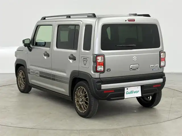 スズキ ハスラー タフワイルド 愛知県 2024(令6)年 0.2万km スチールシルバーM TEIN車高調/スズキセーフティサポート/　　・デュアルカメラブレーキサポート/　　・車線逸脱警報機能/　　・車線逸脱抑制機能/　　・ふらつき警報/　　・アダプティブクルーズコントロール/　　・ハイビームアシスト/デジタルインナーミラー/ドライブレコーダー/純正9インチナビ/　　CD/DVD/BT/フルセグ/全方位モニター/ETC/革巻きステアリング/ステアリングリモコン/シートヒーター/ルーフレール/純正LEDヘッドライト/フォグランプ/社外15インチアルミホイール