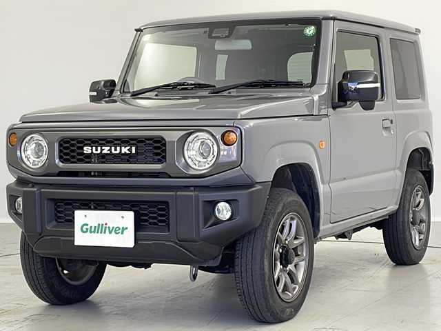 スズキ ジムニー XC 茨城県 2021(令3)年 4.5万km ミディアムグレー ・社外SDナビ（AM/FM/CD/DVD/HDMI）/・衝突軽減ブレーキ/・LDA/・バックカメラ/・電格ウィンカーミラー/・ステアリングスイッチ/・ミラーデフォッガー/・クルーズコントロール/・ビルトインETC/・前席シートヒーター/・フロアマット