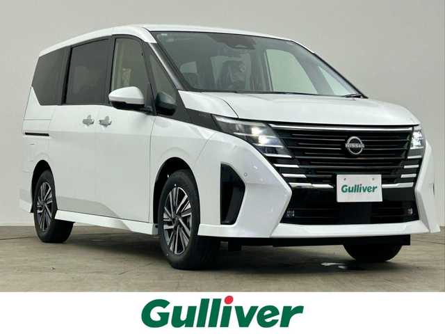 日産 セレナ e－パワー ハイウェイスター V 千葉県 2025(令7)年 0.1千km プリズムホワイト 登録済未使用車/エマージェンシーブレーキ/・プロパイロット/・レーンキープアシスト/・車線逸脱警報システム/・ブラインドスポットモニター/・クリアランスソナー/純正12.3インチコネクティッドナビ/・USB/Bluetooth/フルセグTV/・アラウンドビューモニター/・ビルトインETC2.0/・インテリジェントルームミラー/・純正前後ドライブレコーダー/両側パワースライドドア/革巻きステアリング/・ステアリングスイッチ/e-Pedal/電子パーキング/・ブレーキホールド/ハーフレザーシート/左右独立エアコン/置くだけ充電/オートライト/・オートマチックハイビーム/・LEDヘッドライト/・LEDフォグランプ/純正16インチAW/電動格納ウインカーミラー/プッシュスタート/・スマートキー/・スペアキー/取扱説明書、新車時保証書