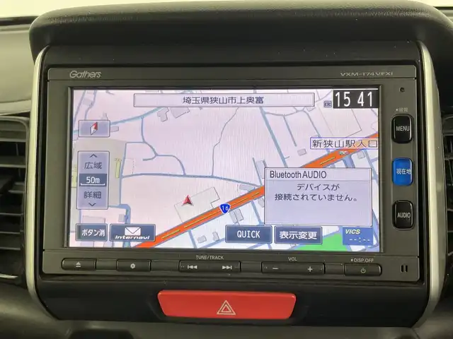 ホンダ Ｎ ＢＯＸ カスタム G ターボSSパッケージ 埼玉県 2017(平29)年 6.6万km シャイニンググレーM 純正ナビ　/シートヒーター　/バックカメラ　/ビルトインＥＴＣ　/両側パワースライドドア　/純正１５インチアルミホイール　/フォグランプ　スマートキー　/横滑り防止システム　/プッシュスタート　/ドアバイザー