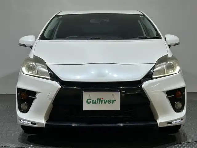 トヨタ プリウス S ツーリングセレ G’s 愛媛県 2012(平24)年 9.8万km ホワイトパールクリスタルシャイン ・ナビ（フルセグＴＶ・ＢＴ・ＣＤ・ＤＶＤ・ＳＤ・ＦＭ・ＡＭ）/・バックカメラ　/・ＥＴＣ　/・前方ドラレコ　/・クルコン　/・ＬＥＤヘッドライト　/・スペアキー　/・シガーソケット