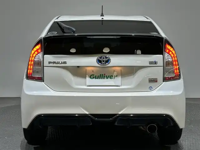 トヨタ プリウス S ツーリングセレ G’s 愛媛県 2012(平24)年 9.8万km ホワイトパールクリスタルシャイン ・ナビ（フルセグＴＶ・ＢＴ・ＣＤ・ＤＶＤ・ＳＤ・ＦＭ・ＡＭ）/・バックカメラ　/・ＥＴＣ　/・前方ドラレコ　/・クルコン　/・ＬＥＤヘッドライト　/・スペアキー　/・シガーソケット