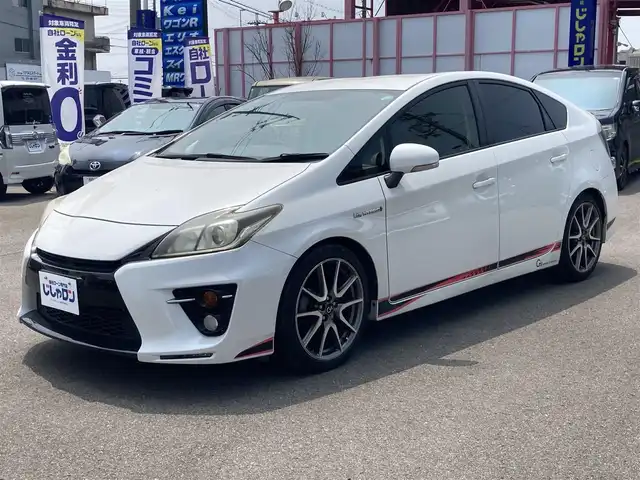 トヨタ プリウス S ツーリングセレ G’s 和歌山県 2012(平24)年 9.8万km ホワイトパールクリスタルシャイン (株)IDOMが運営する【じしゃロン和歌山店】の自社ローン専用車両になります。こちらは現金またはオートローンご利用時の価格です。自社ローンご希望の方は別途その旨お申付け下さい/【じしゃロン個店占有の為　落札禁止】/・ナビ（フルセグＴＶ・ＢＴ・ＣＤ・ＤＶＤ・ＳＤ・ＦＭ・ＡＭ）/・バックカメラ　/・ＥＴＣ　/・前方ドラレコ　/・クルコン　/・ＬＥＤヘッドライト　/・スペアキー　/・シガーソケット