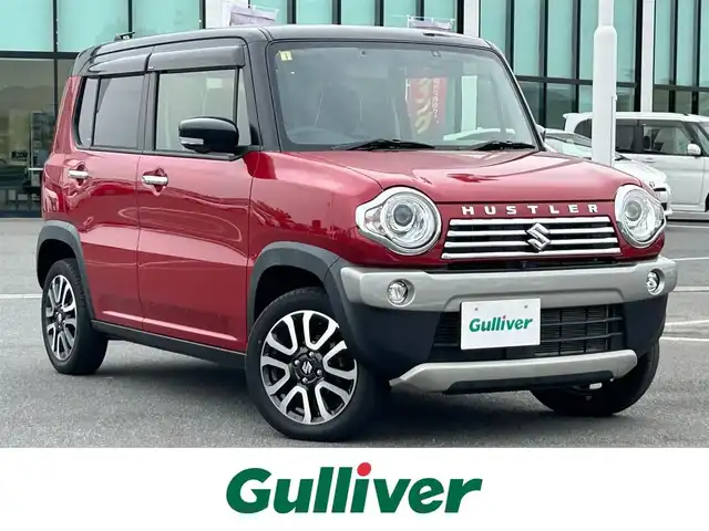 スズキ ハスラー J 奈良県 2019(平31)年 2.5万km フェニックスレッドパール/ブルーイッシュブラックパール 純正ナビ/(AM/FM/CD/DVD/iPod/USB/SD/フルセグTV)/パノラマモニター/前席シートヒーター/デュアルカメラブレーキサポート/レーントレーシングアシスト/横滑り防止装置/ビルトインETC/前方ドライブレコーダー/革巻きステアリング/ステアリングスイッチ/アイドリングストップ/プッシュスタート/フロアマット/電格ウインカーミラー