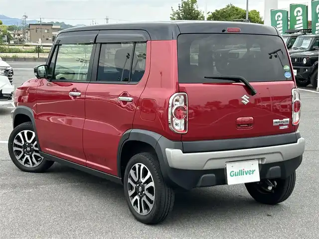 スズキ ハスラー J 奈良県 2019(平31)年 2.5万km フェニックスレッドパール/ブルーイッシュブラックパール 純正ナビ/(AM/FM/CD/DVD/iPod/USB/SD/フルセグTV)/パノラマモニター/前席シートヒーター/デュアルカメラブレーキサポート/レーントレーシングアシスト/横滑り防止装置/ビルトインETC/前方ドライブレコーダー/革巻きステアリング/ステアリングスイッチ/アイドリングストップ/プッシュスタート/フロアマット/電格ウインカーミラー