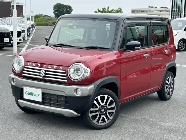 スズキ ハスラー J 奈良県 2019(平31)年 2.5万km フェニックスレッドパール/ブルーイッシュブラックパール 純正ナビ/(AM/FM/CD/DVD/iPod/USB/SD/フルセグTV)/パノラマモニター/前席シートヒーター/デュアルカメラブレーキサポート/レーントレーシングアシスト/横滑り防止装置/ビルトインETC/前方ドライブレコーダー/革巻きステアリング/ステアリングスイッチ/アイドリングストップ/プッシュスタート/フロアマット/電格ウインカーミラー