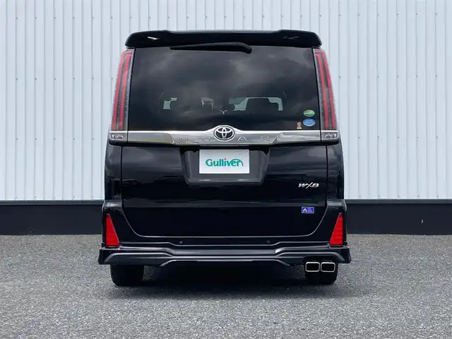 トヨタ ノア Si ダブルバイビーⅡ 千葉県 2020(令2)年 2.9万km ブラック 純正9インチナビ/(フルセグTV/BT/CD/DVD/FM/AM)/純正12インチフリップダウンモニター/モデリスタエアロ/バックカメラ/衝突被害軽減システム/車線逸脱警報/クルーズコントロール/ハーフレザーシート/両側パワースライドドア/横滑り防止装置/ビルトインETC/前後ドライブレコーダー/アイドリングストップ/LEDヘッドライト/フォグランプ/オートライト/ウィンカーミラー/電動格納ミラー/純正16インチAW/シートリフター/プッシュスタート/スマートキー/フロアマット/スペアキー/取扱説明書/保証書